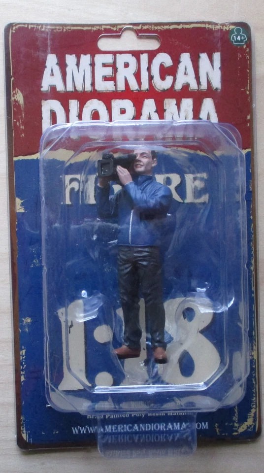 Figura Camera Crew I escala 1:18 American Diorama 77427 Man Guy 3.75" Foto 1 de 1