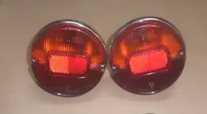 COPPIA FANALI POSTERIORI NUDI FIAT 850 BERLINA COUPE' 1 SERIE ORIGINALI BELLU - Bild 1 von 1