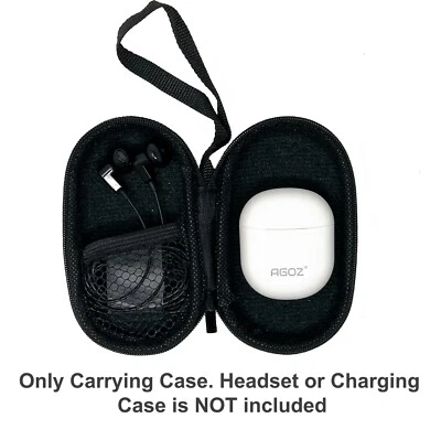 Agoz Carrying EVA Hard Case Box Earphone Earbud Storage Zipper Pouch Bag Holder - Image 1 of 3