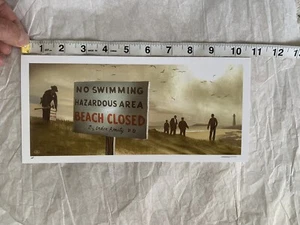 Rare JAWS By JC Richard Amity 74 Poster Print Art SIGNED Official Giclee 2017 AP - Picture 1 of 3