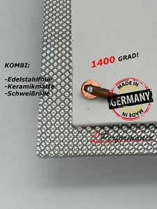 Angebot! Kalotte Hitzeblech 1000 x 500 mm mit Keramik Matte u. Schweißrolle M6