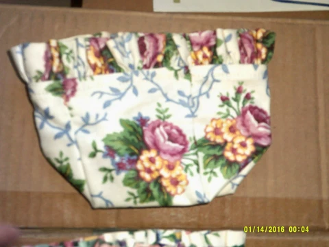 Longaberger 1996-2001 CHIVES BOOKING BASKET Liner CHOOSE ONE from FOUR Fabrics Cover