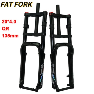 20 Inch 4.0 Tire E-bike Fat Fork Mountain / Snow Bicycle Front Suspension Forks - Image 1 of 4