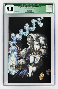 CAOS! FUMETTI - LADY DEATH II: BHH #1 - VELLUTO NERO ED - FIRMATO 3x - CGC 9,8 - Foto 1 di 3