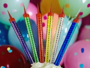 Birthday Candles Cake Candles, Birthday Parties, Wedding Decorations, 6 PCS - Picture 1 of 4