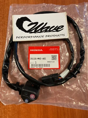 Honda Interruptor 35135-MKE-A61 CRF250R 2018 CRF450R Rx Modo Stop Kill - Imagen 1 de 2