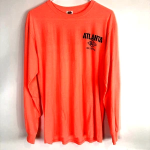 Camiseta para mujer Fruit of the Loom naranja Atlanta Georgia manga larga talla mediana - Imagen 1 de 7