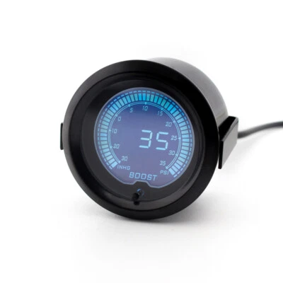 2" 52mm Digital 7 Color LCD EVO PSI Turbo Boost Gauge Vacuum Pressure Car Meter - Image 1 of 4