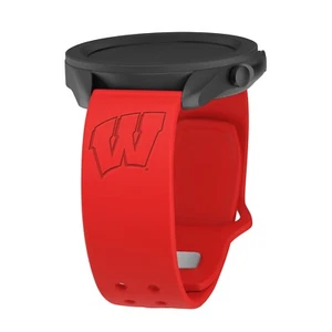 Wisconsin Badgers graviertes Silikon Uhrenarmband für Samsung Galaxy Watch - Bild 1 von 7