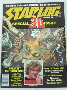 Starlog Magazine, Special 3-D Issue #54 January 1982 - Picture 1 of 2