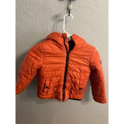 Michael Kors puffer hooded zip up jacket size 4 girls - Image 1 of 4