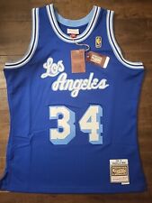 Shaq O'Neal Los Angeles Lakers 1996-97 Mitchell & Ness Swingman Jersey Blue Lrge