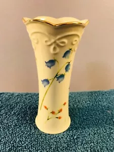 Lenox Knospen Vase geriffelt bunte Blumen Maiglöckchen OH4335 - Bild 1 von 6