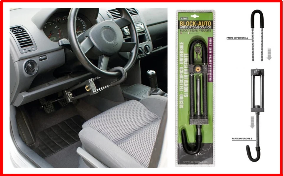 Antifurto bloccapedali/volante Block Auto Cora 000103014