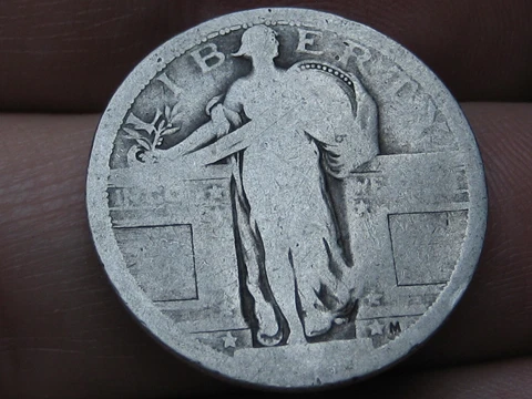 Dateless Silver Standing Liberty Quarter, Type 1 Variety Minted in 1916 and 1917 Cover