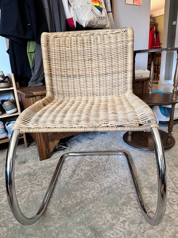 Mies van der Rohe MR chair cane vintage Made in Italy Circa 1980s Cover
