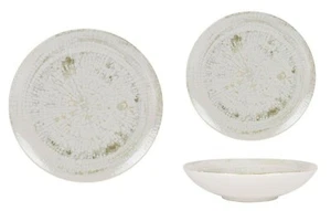 12 piece Stoneware dinner service set dinner plates pasta dessert IDRIS - Bild 1 von 3