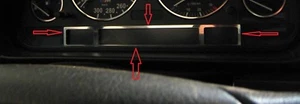 D Chrom Rahmen für Display - Tacho unten / BMW E38 7er - Edelstahl poliert - Picture 1 of 3