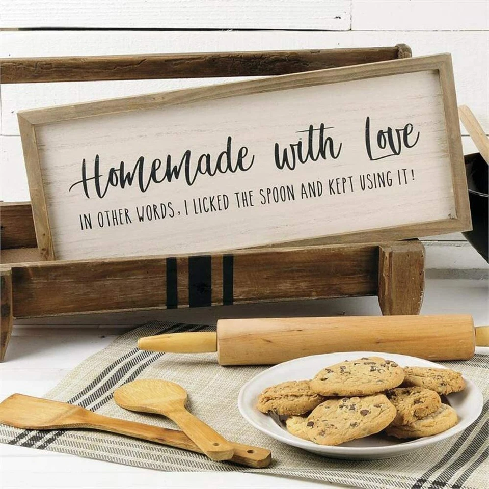 Funny Homemade with Love Decorative Sign for Kitchen  Foto 1 de 1