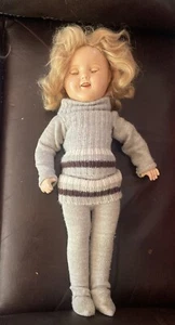 15”ANTIQUE IDEAL SHIRLEY TEMPLE DOLL COMPOSITION Beautiful Complexion, No Cracks - Picture 1 of 24
