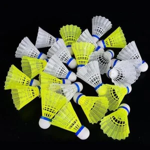 Nylon Badminton Shuttlecocks Durable Plastic Badminton Balls Y1T8 - Picture 1 of 17