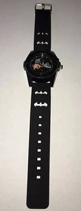 Accutime DC Comics Batman schwarz Fledermaus Logo Analog Uhr Herren beleuchtet LED funktioniert - Bild 1 von 9