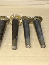 Mid Century Grundig Cabinet Legs 9 1/2 Inch’s.  4 Pieces Original Brass Hardware