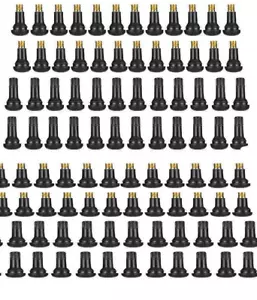 TR413 Snap-in Rubber Tire Valve (bag of 100) with caps, with valve cores - Picture 1 of 5