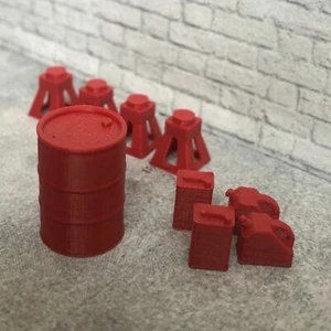 Attrezzatura accessorio officina modello/slot auto scala 1:43 Diorama garage - Foto 1 di 4