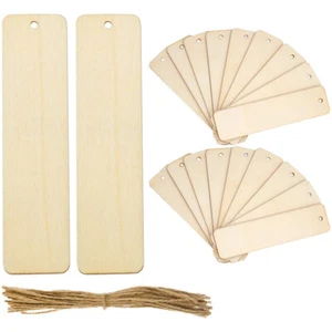 Practical Kids Bookmarks Wooden Bookmarks Christmas Tags Craft Students Children - Picture 1 of 13