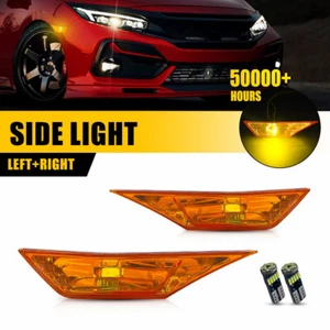Luces de señalización laterales con bombillas LED para Honda Civic 2016-2021 sedán/hatchback/cupé - Imagen 1 de 13