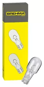 10x BREHMA W16W 12V 16W T15 Glassockel Lampe W2.1x9.5d Glassockellampe Birne - Picture 1 of 5