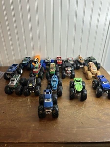 Lot of 18 Monster Jam Hot Wheels Trucks Diecast: Bigfoot And Others - Picture 1 of 8
