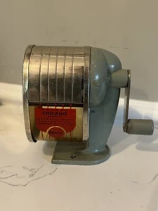 Vintage Apsco Deluxe Giant Pencil Sharpener Hand Crank Made in USA. - Picture 1 of 11
