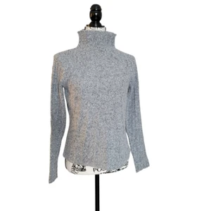 Eileen Fisher grauer Pullover aus Merinowolle mit Stehkragen - Größe XS - Bild 1 von 10