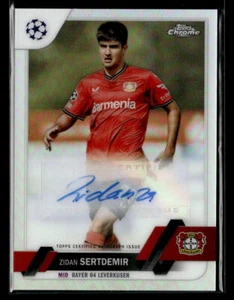 Zidan Sertdemir 2022-23 Topps Chrome UEFA Club Competitions #CA-ZS Chrome Auto - Imagen 1 de 2