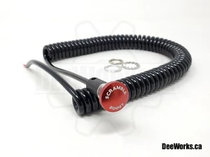 Scramble Boost Mushroom Steering Button 16mm Hole Laser Etched - Red - Bild 1 von 3