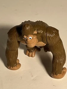 FFC 2000 Monkey Man Figure Toy Cute Brown 4”in Black Eyes W/ Hands T - Picture 1 of 7
