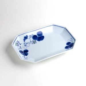 Arita ware Rectangle plate dish Sashimi Fish Wild grape Made in Japan - Picture 1 of 7