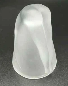 McKee Frosted Vintage Bottoms Up Shot Glass Closed Crystal Glass Pat #77725 - Picture 1 of 13