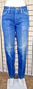 Vintage Wrangler Jeans 30 x 32 70s Blue Worn In Fade Bronze Stitch Made USA - Picture 1 of 16