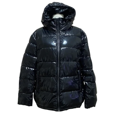Michael Kors Mens Puffer Black Shiny Jacket Size M - Image 1 of 4