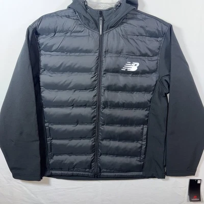 Chaqueta negra grande para hombre Ntw New Balance Foto 1 de 4