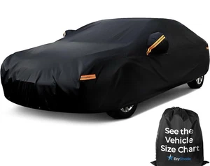 10-Layer Car Cover Waterproof All Weather See Vehicle Size-Chart Size A3 Black - Picture 1 of 9