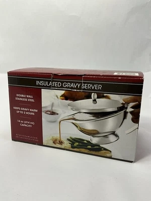 Gravy Boat Double Wall Stainless Steel Server, 14oz * Bed Bath & Beyond - Image 1 of 4