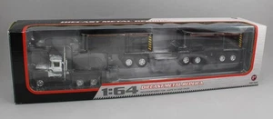 1:64 FIRST GEAR *BLACK & WHITE* Mack R Model Day Cab with Dual End Dump Trailers - Picture 1 of 1
