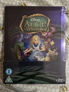 Alice In Wonderland Blu-Ray Limited Edition Steelbook Zavvi New Sealed Rare - Picture 1 of 2