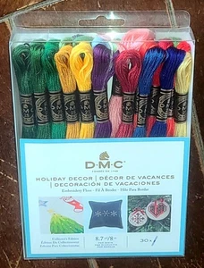 DMC 30pc HOLIDAY DECOR Embroidery Floss Collector's Edition (8.7yd Per Skein) - Picture 1 of 2