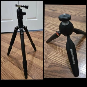 Two tripods - Promaster XC 525C Carbon Fiber Tripod with Head + mini manfrotto - Picture 1 of 5