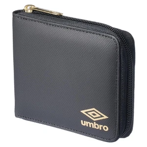 Minimalistische schmale Herren-Geldbörse mit umlaufendem Reißverschluss und Doppelfaltung (goldfarbenes Logo) - Bild 1 von 8